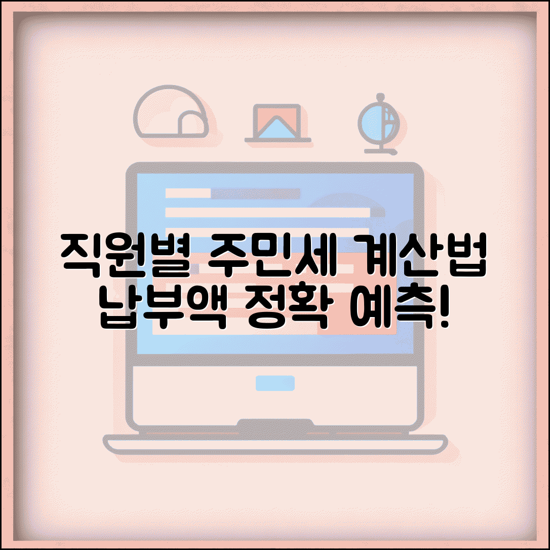 종업원분 주민세 부과기준 계산법 | 직원 수별 납부액 예측