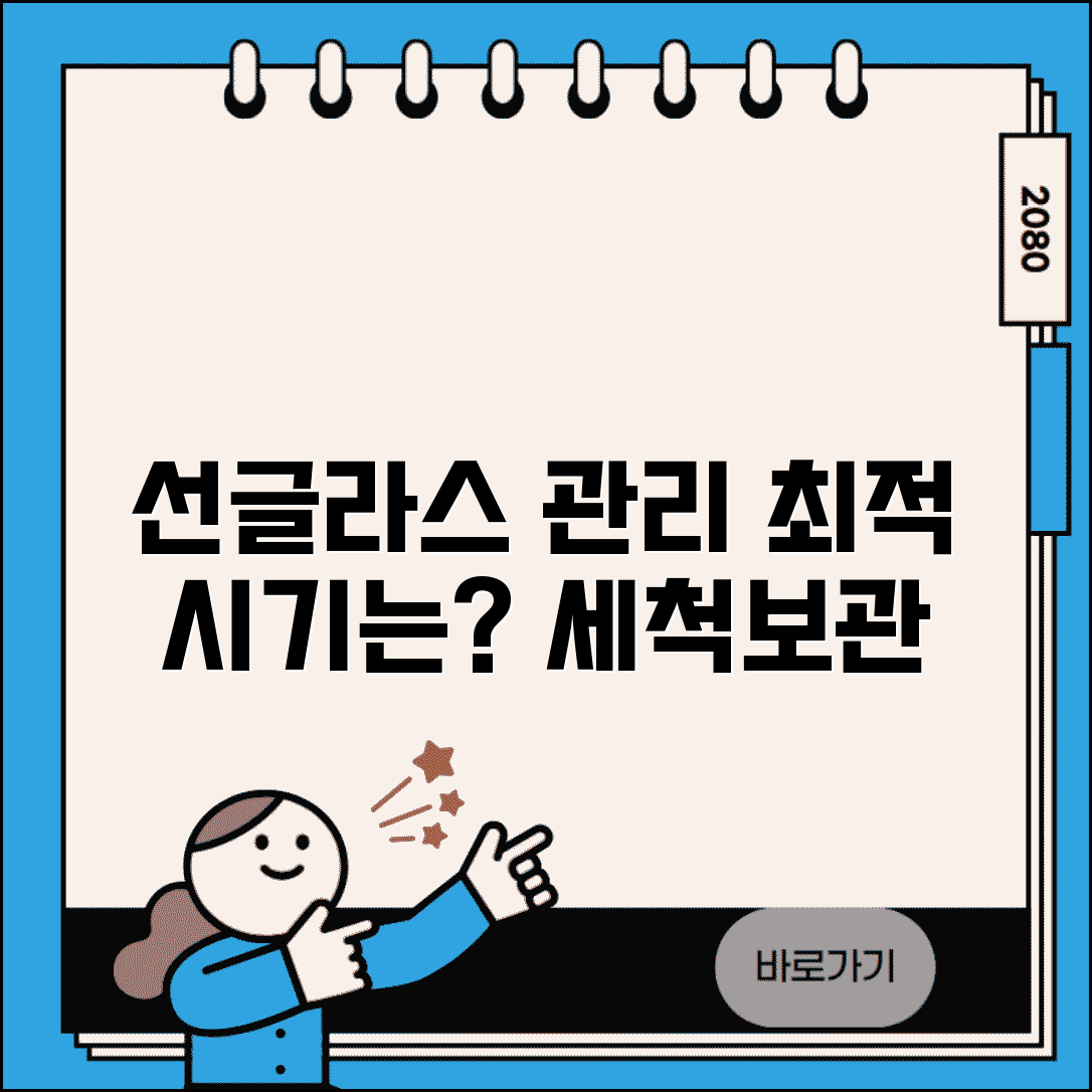선글라스 관리 시기 언제 하는지 | 선글라스 세정과 보관 시기