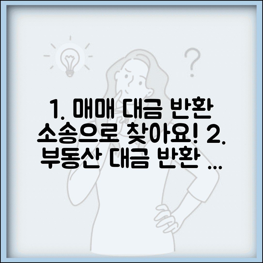 부동산 매매 대금 반환 청구 | 매매 대금 반환 소송