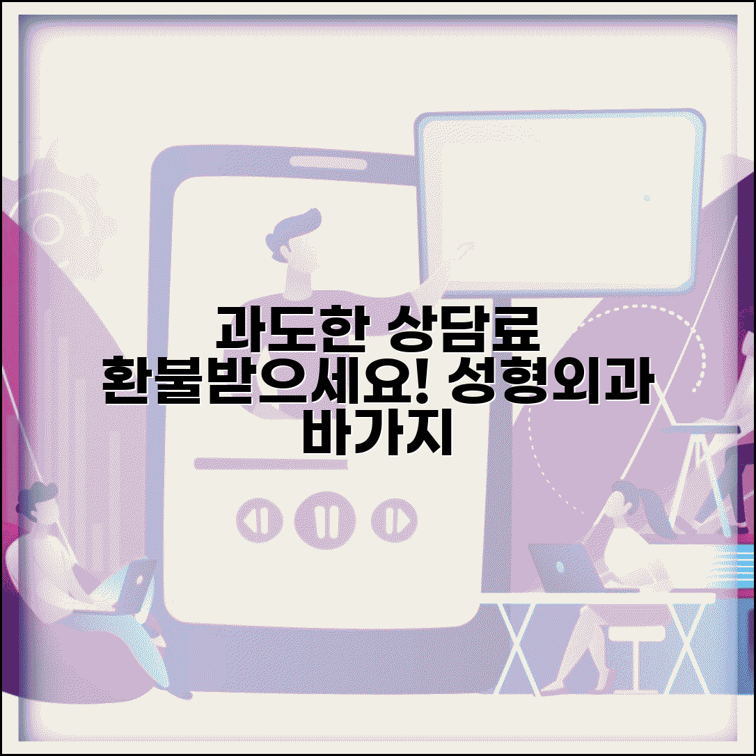 성형외과 상담료 과다 | 성형외과 과다 상담비 청구 환불