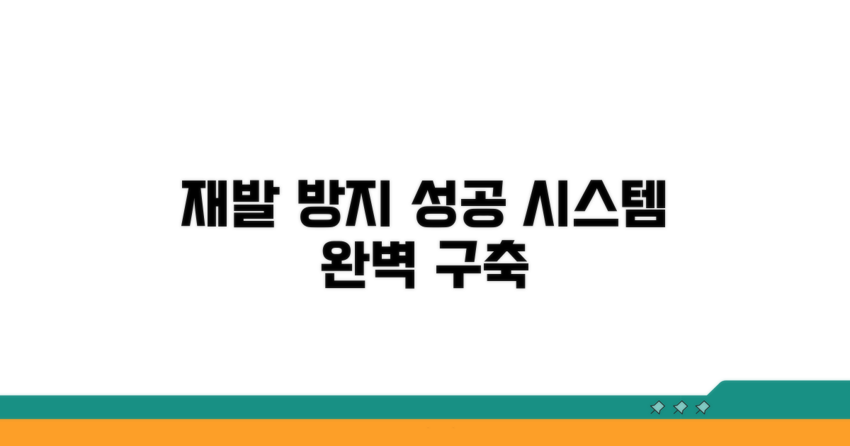 재발 방지 시스템 구축 방법