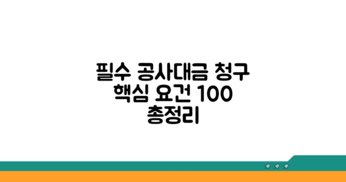 공사대금 청구 요건 완전정리