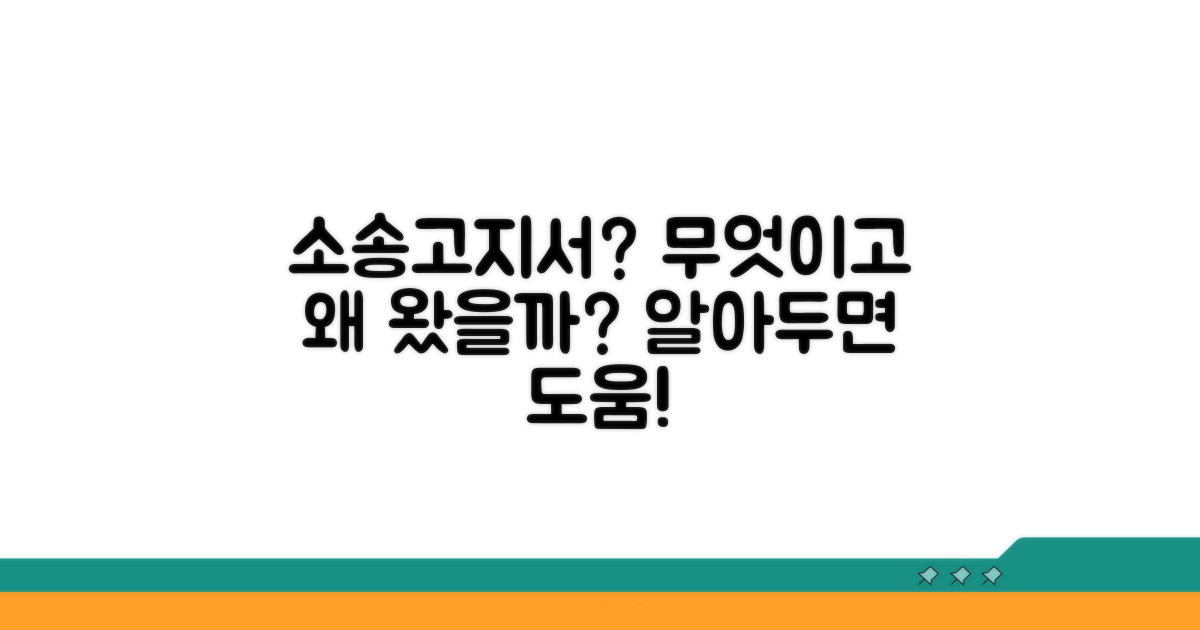 소송고지서, 무엇이고 왜 왔을까?