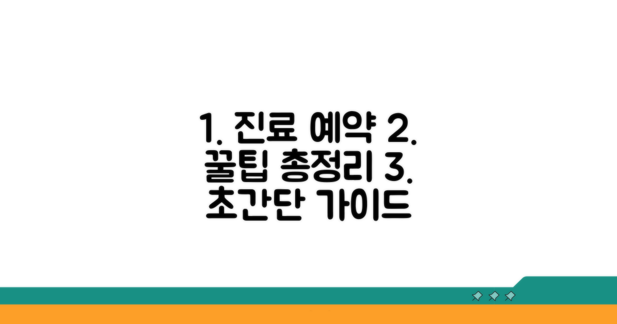 진료 예약 절차 단계별 살펴보기
