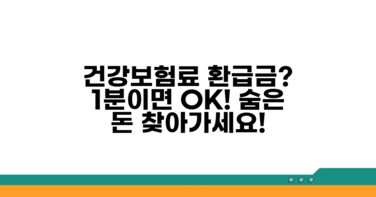 건강보험료 환급금 받을 수 있는지 1분 체크 | 대상자 확인법