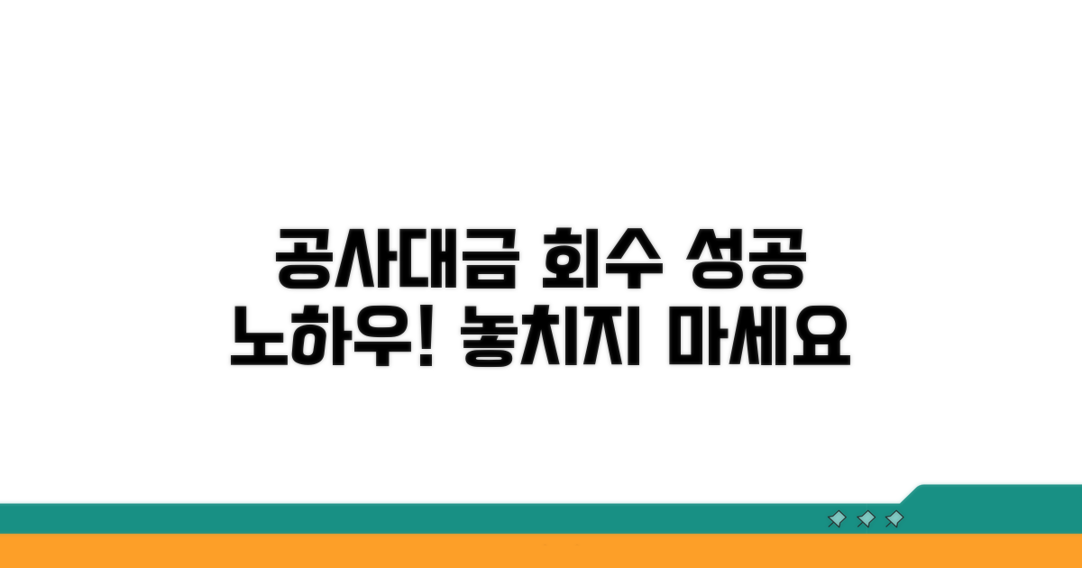 성공적인 공사대금 회수를 위한 팁