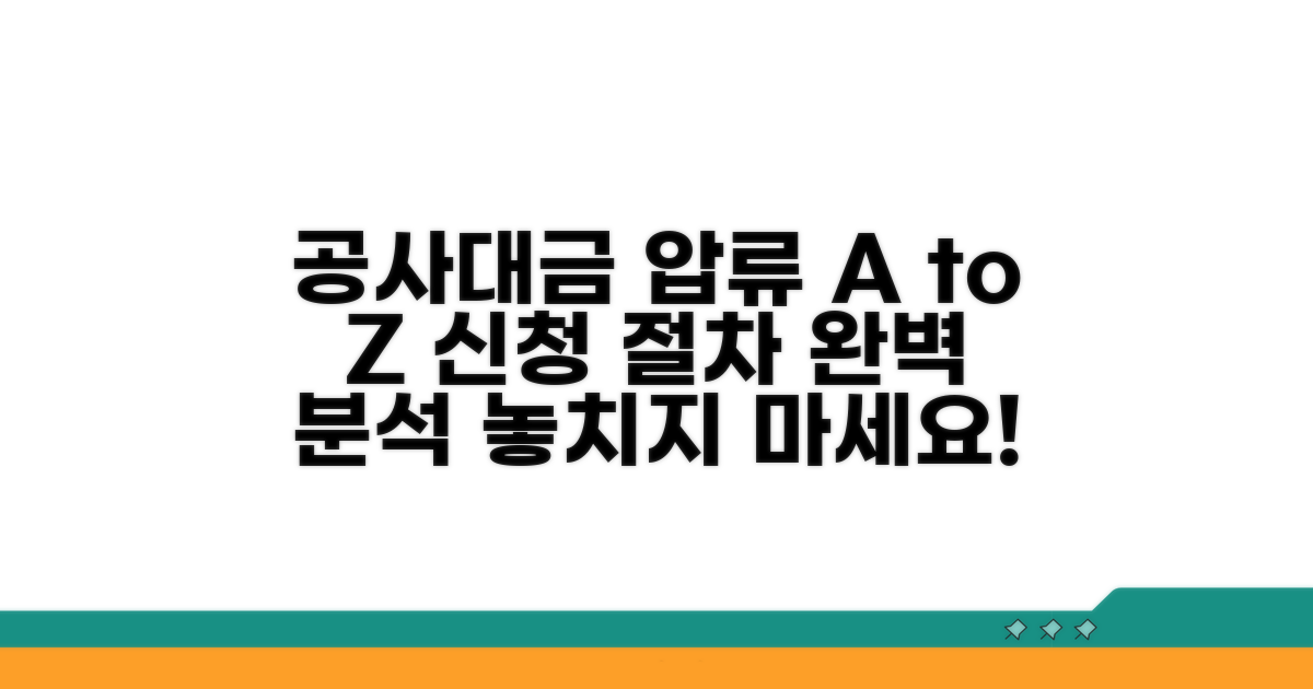 공사대금 압류 신청 절차 총정리