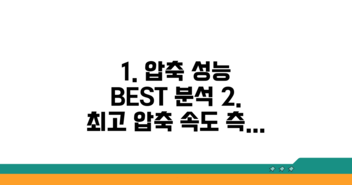 전문 압축 도구 성능 분석