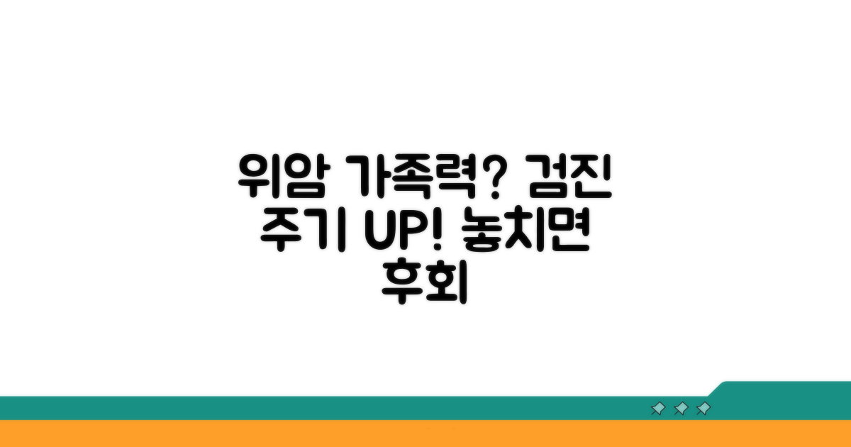 위암 가족력, 검진 주기 조정 필요