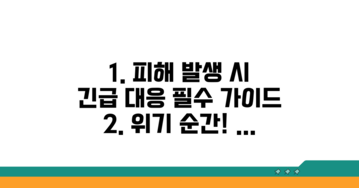 피해 발생 시 대응 전략