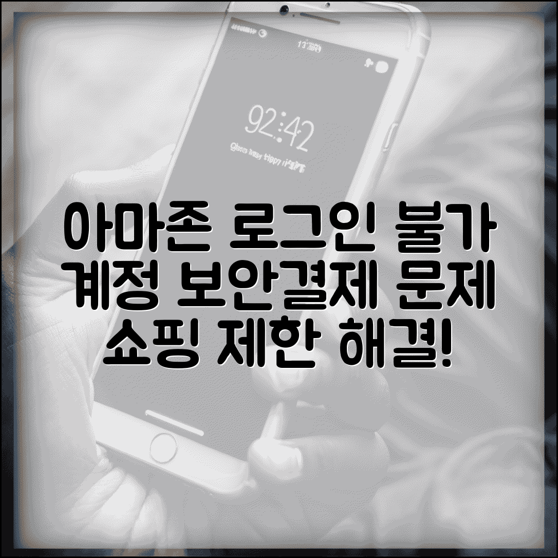 아마존 로그인 불가 쇼핑 | Amazon 계정 보안 검토나 결제 문제로 온라인 쇼핑 제한