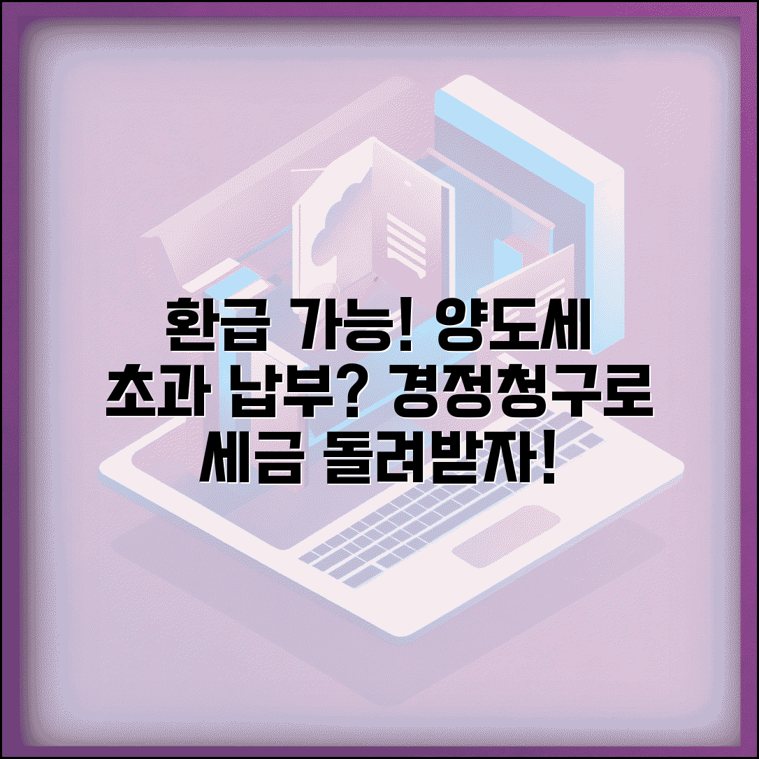 양도소득세 경정청구 | 양도소득세 과다 신고시 세액 정정과 환급
