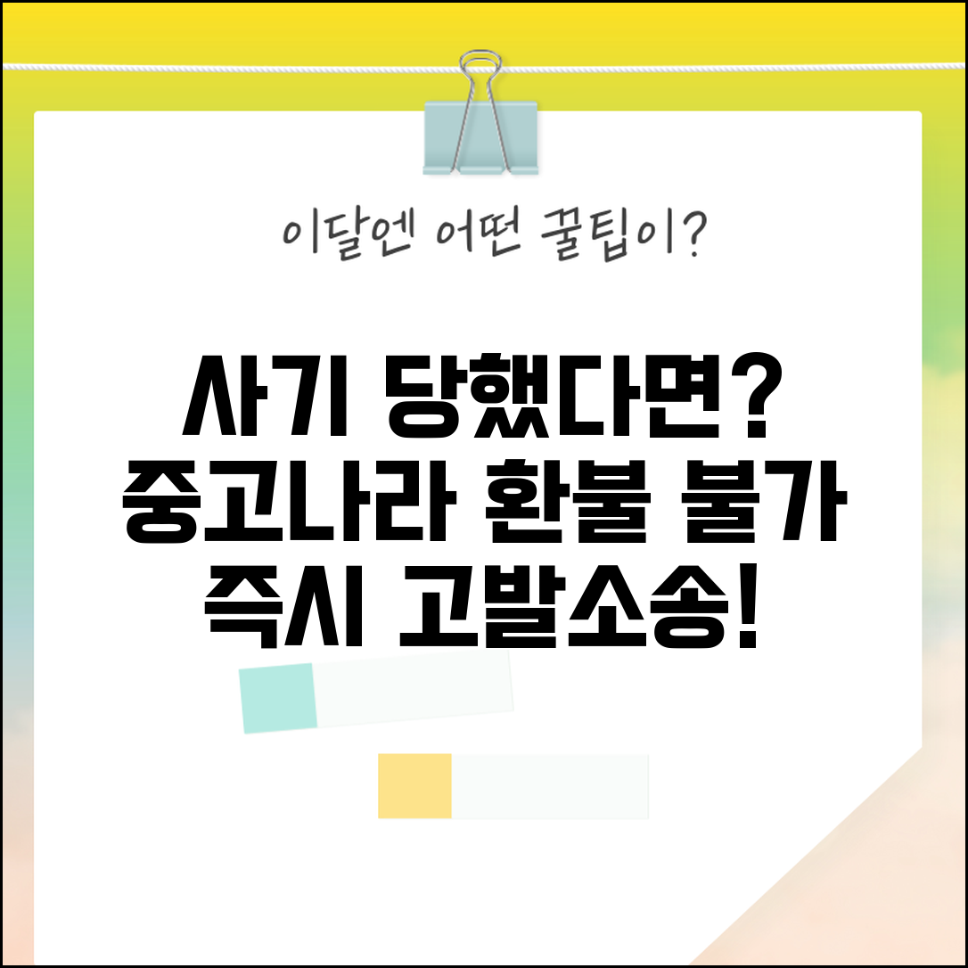 중고나라 사기 당해서 돈 못받을때 | 사기죄 고발과 민사소송