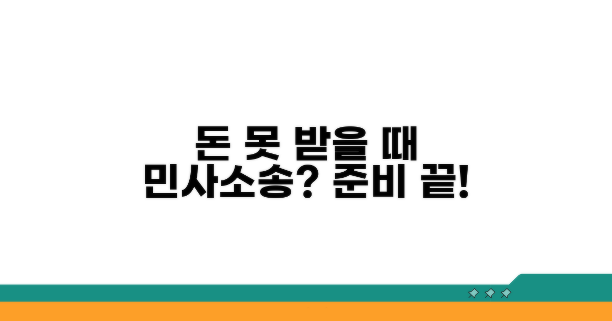 돈 못 받을 때, 민사소송 준비 방법
