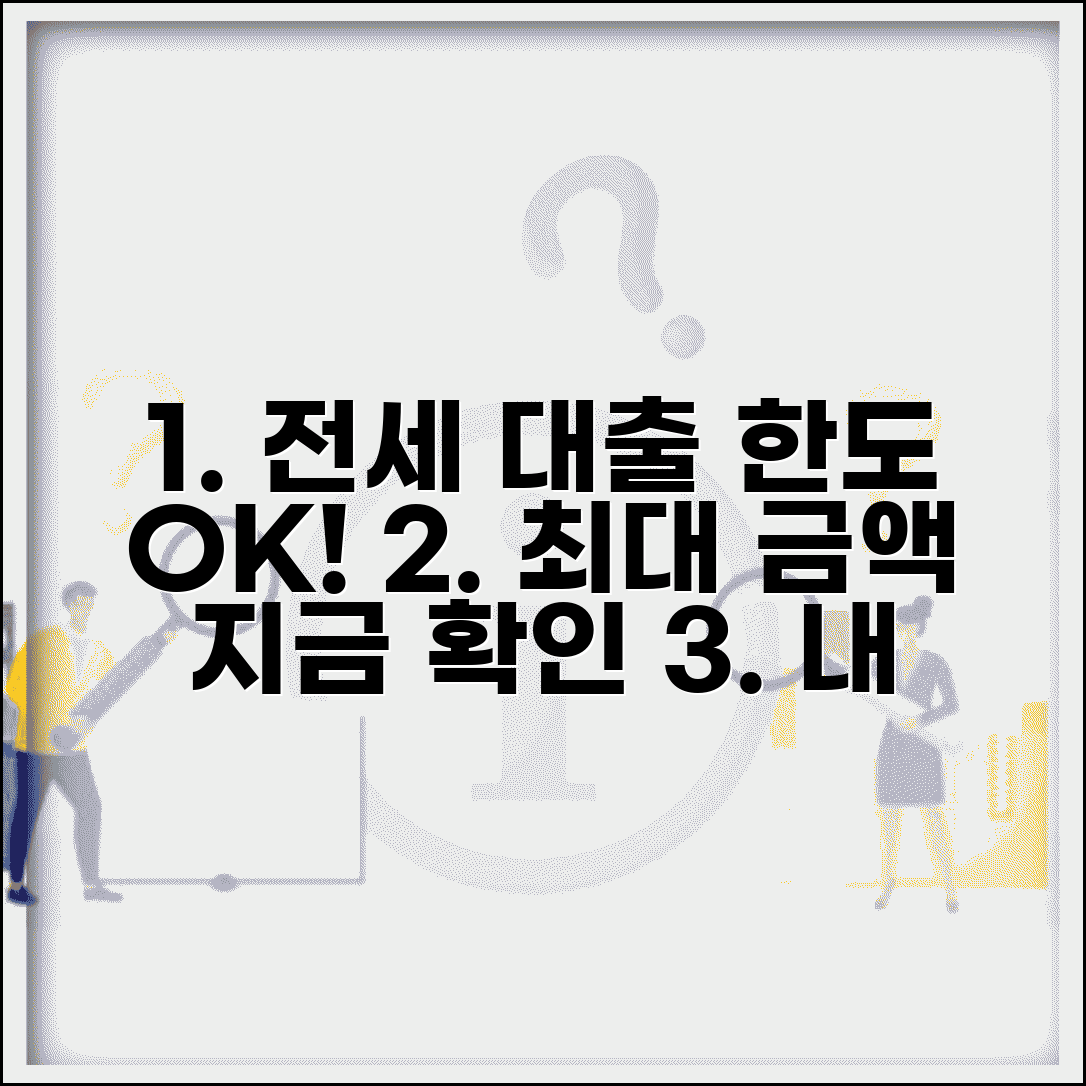 전세자금대출 한도 계산 최대 금액 조건 | 전세 대출 가능 금액 확인