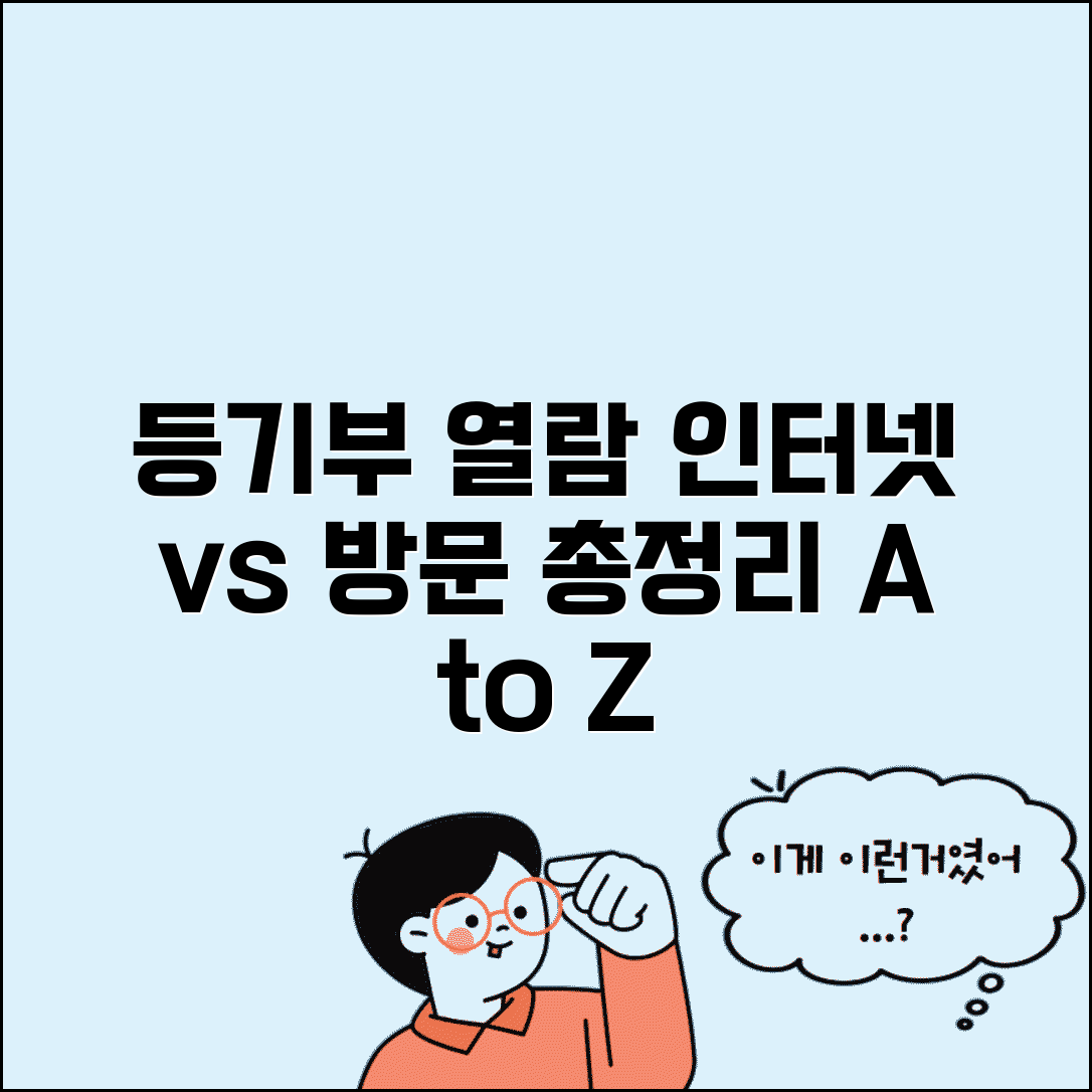 부동산등기부등본열람 절차 총정리 | 인터넷과 방문 방법 비교