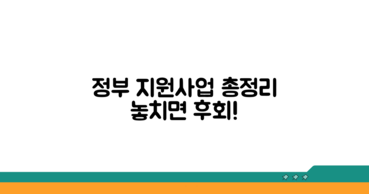 정부 지원사업 총정리