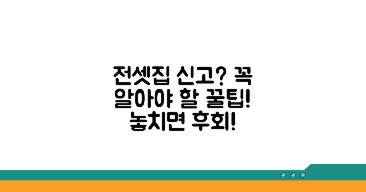 전셋집 신고, 이것만은 꼭!