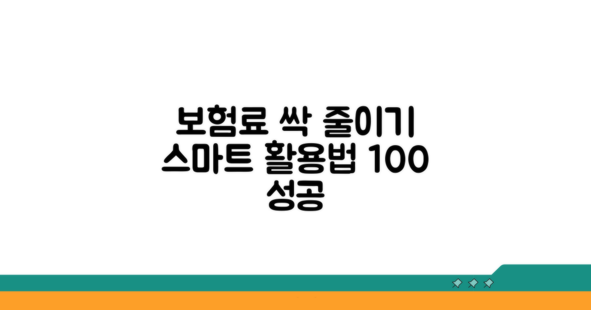 보험료 최적화와 스마트 활용법
