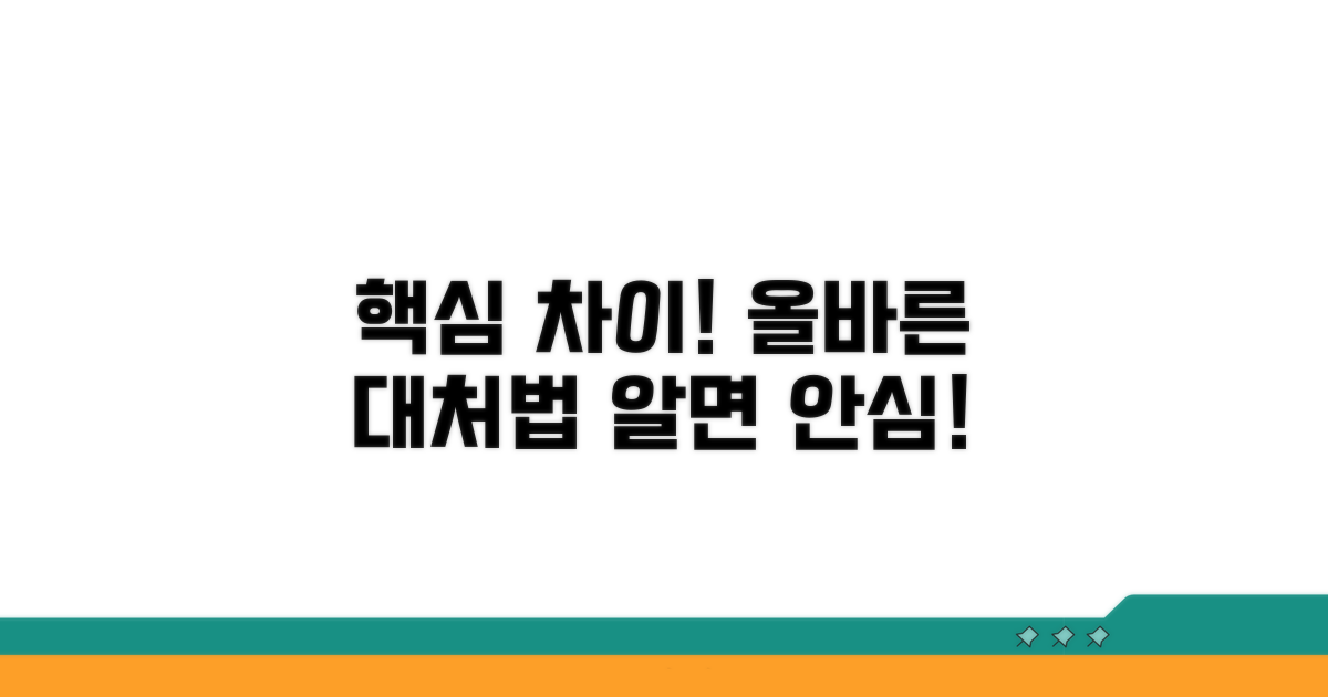 핵심 차이 알면 안심, 올바른 대처법