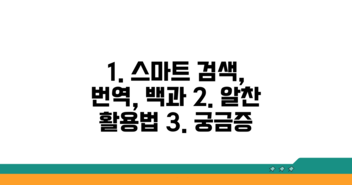 검색, 번역, 백과사전 스마트 활용법