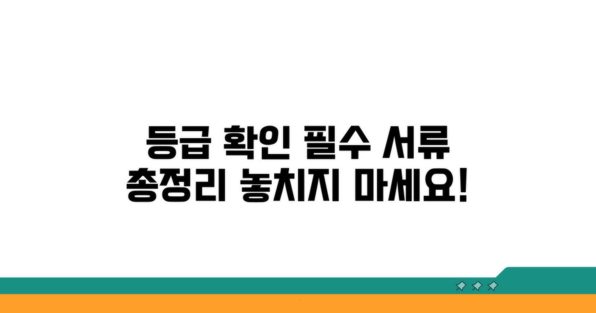 등급 확인 방법과 필요 서류 총정리